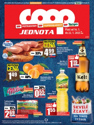 Leták - COOP Jednota Žilina - všetky predajne