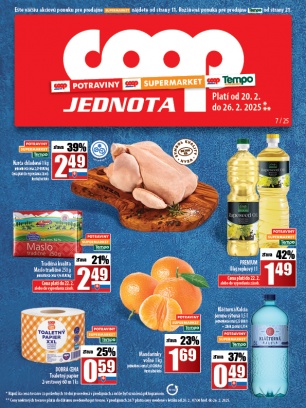 Leták - COOP Jednota Žilina - všetky predajne